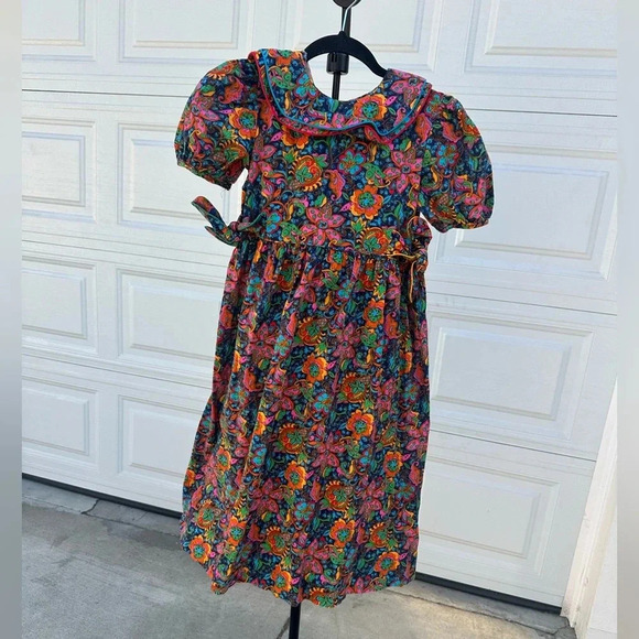 Other - Vintage floral colorful girls dress size 10